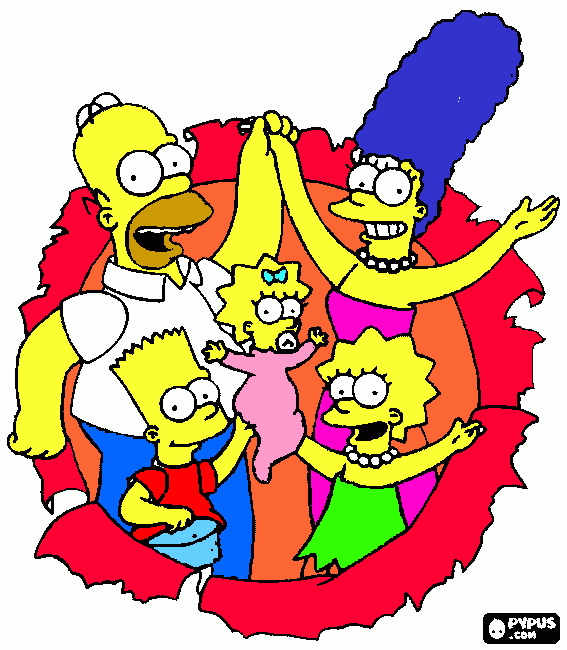 the simpsons^^natalia taty¨¨ para colorear